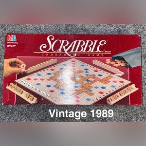 Vintage Scrabble Crossword Game